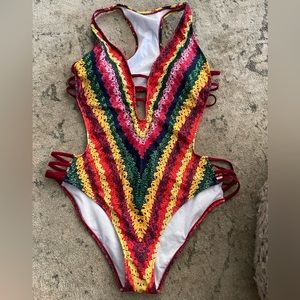 NWT sexy one piece cut out bathing suit